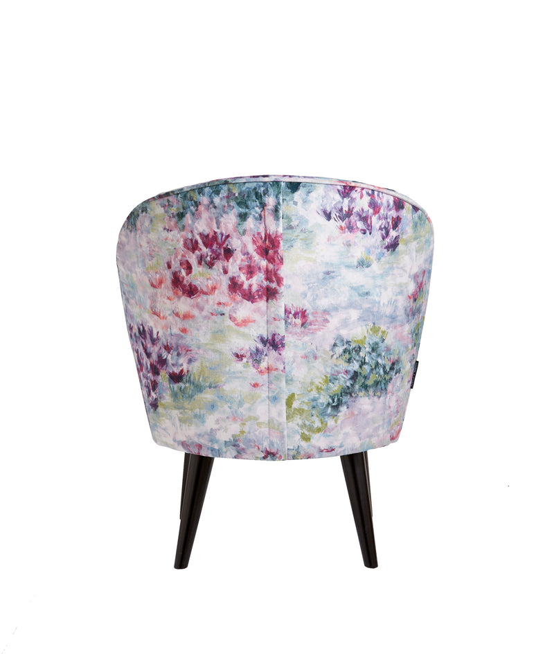 Ascot Chair in Fiore Slate/Amethyst