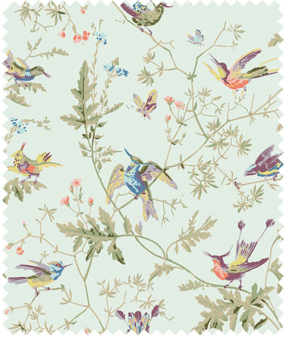 Hummingbirds Cotton Fabric