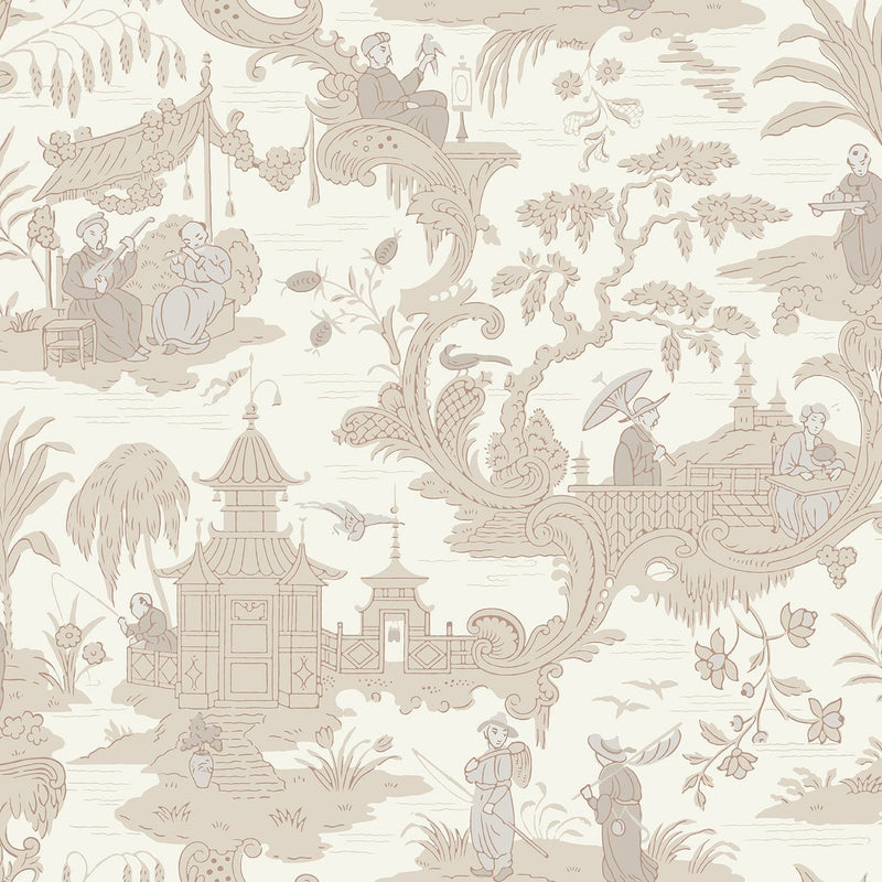 Chinese Toile Wallpaper