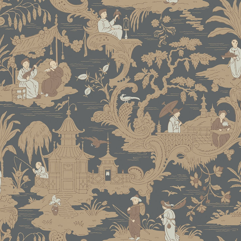 Chinese Toile Wallpaper