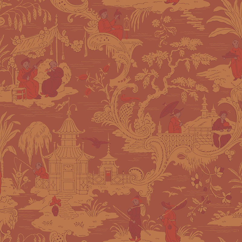 Chinese Toile Wallpaper