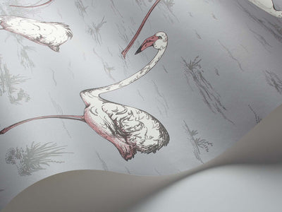 Flamingos Icons Wallpaper