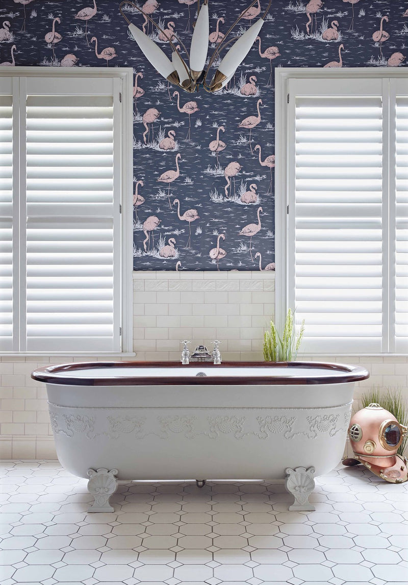 Flamingos Icons Wallpaper