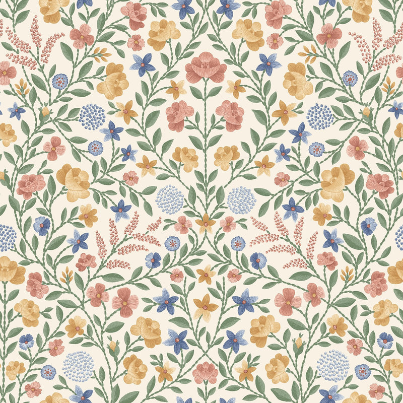 Court Embroidery Wallpaper