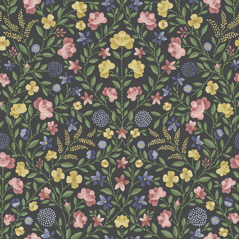Court Embroidery Wallpaper