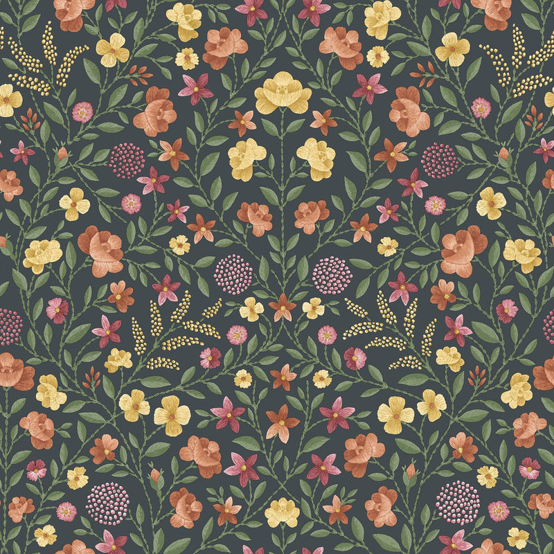 Court Embroidery Wallpaper