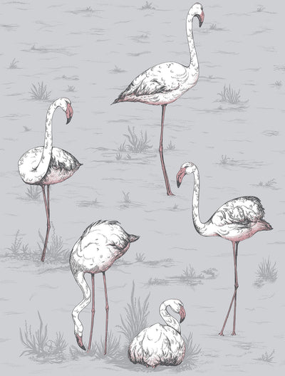 Flamingos Icons Wallpaper