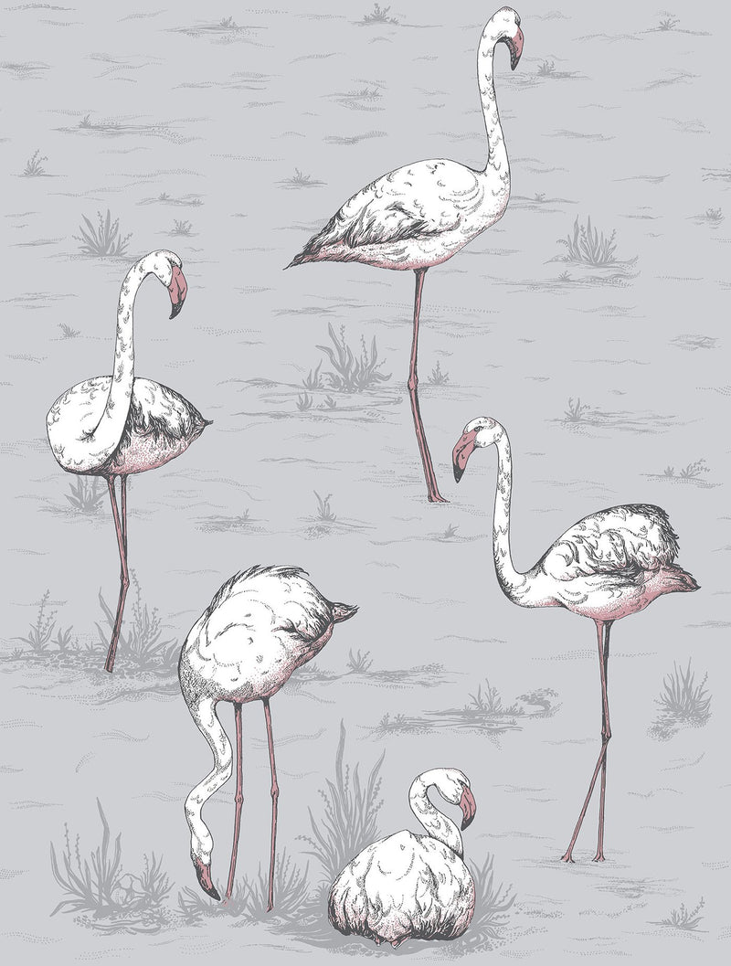 Flamingos Icons Wallpaper