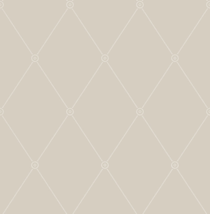 Large Georgian Rope Trellis Wallpaper