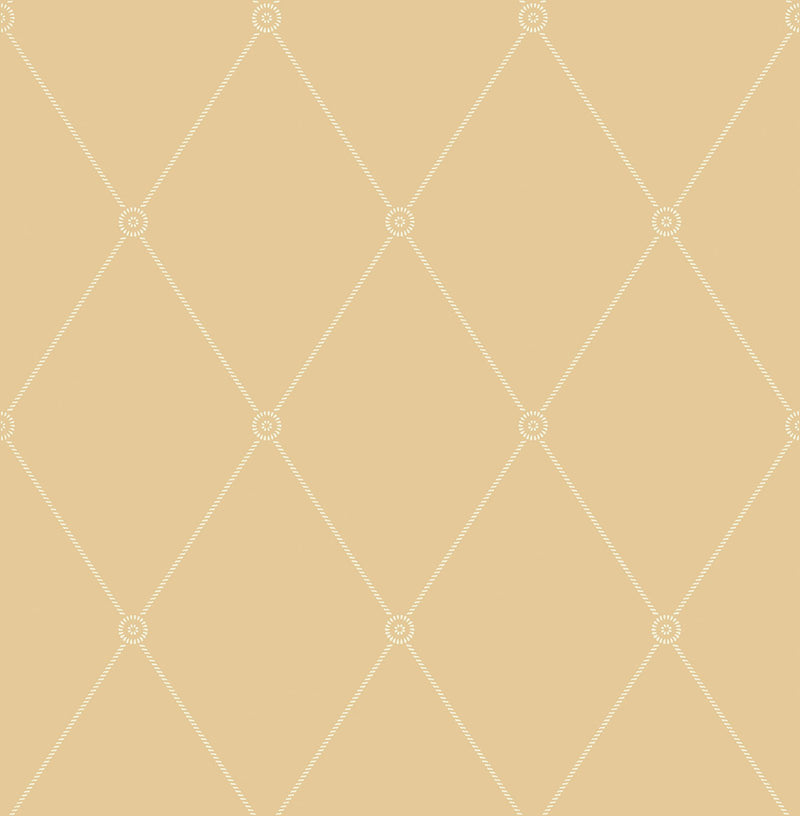 Large Georgian Rope Trellis Wallpaper