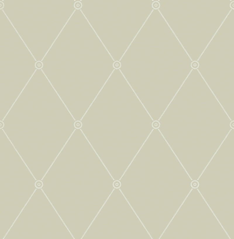 Large Georgian Rope Trellis Wallpaper