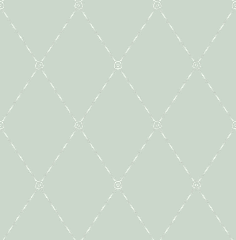 Large Georgian Rope Trellis Wallpaper