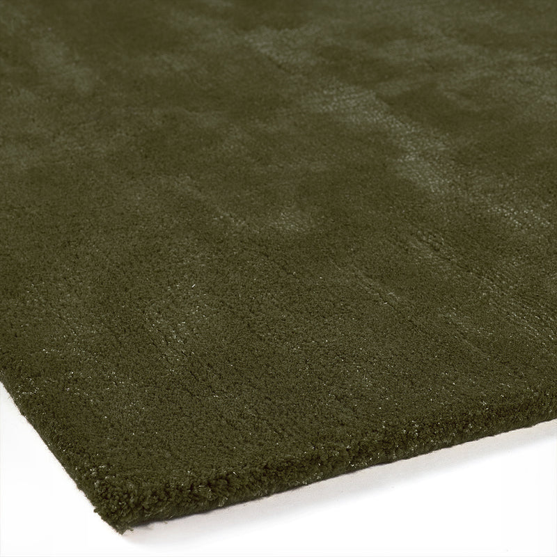 Luxury Hush 100% Wool Rug in Olive