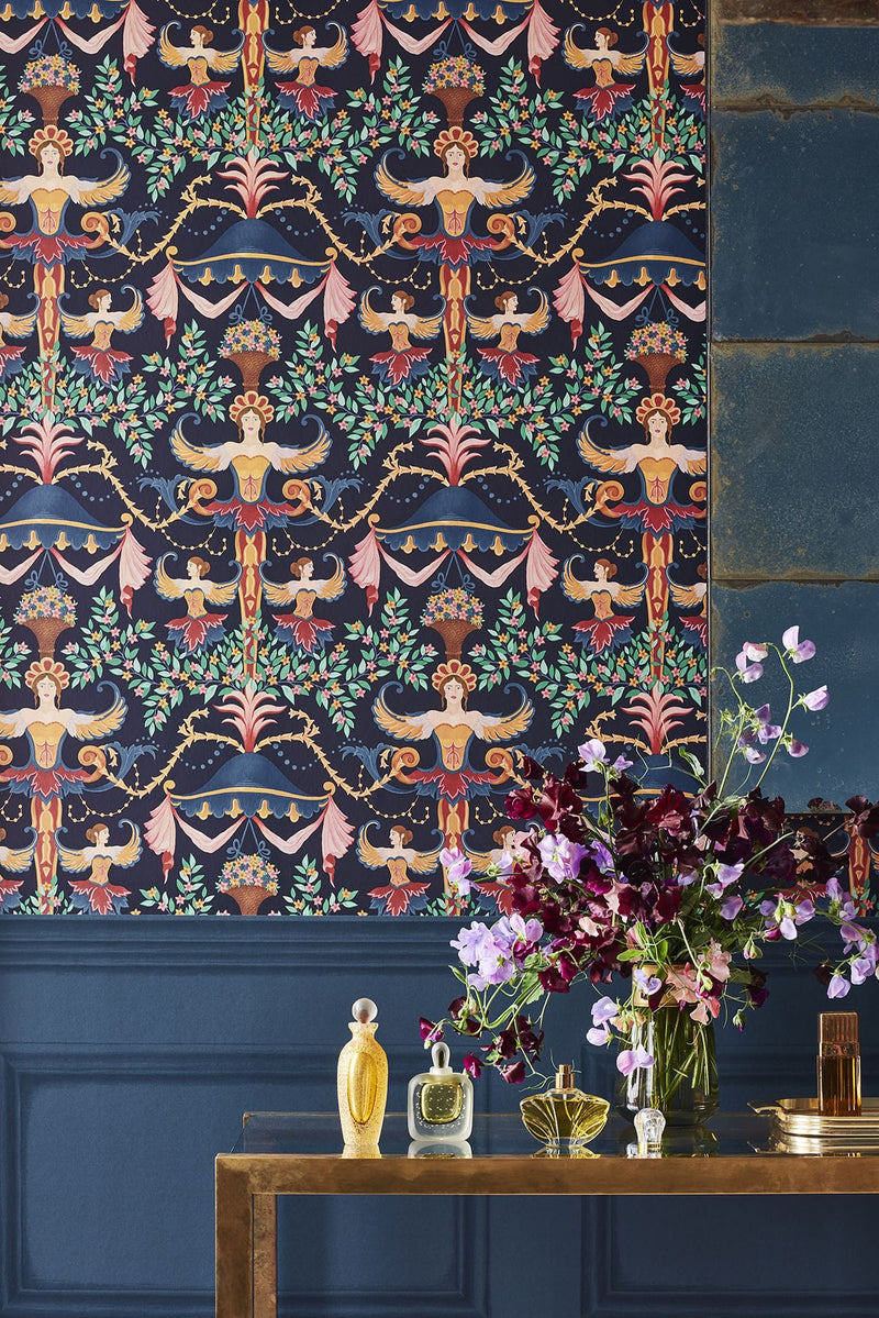 Library Frieze Wallpaper