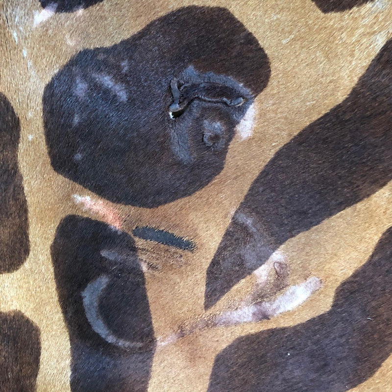 Imperfect Giraffe Print Cowhide Rug