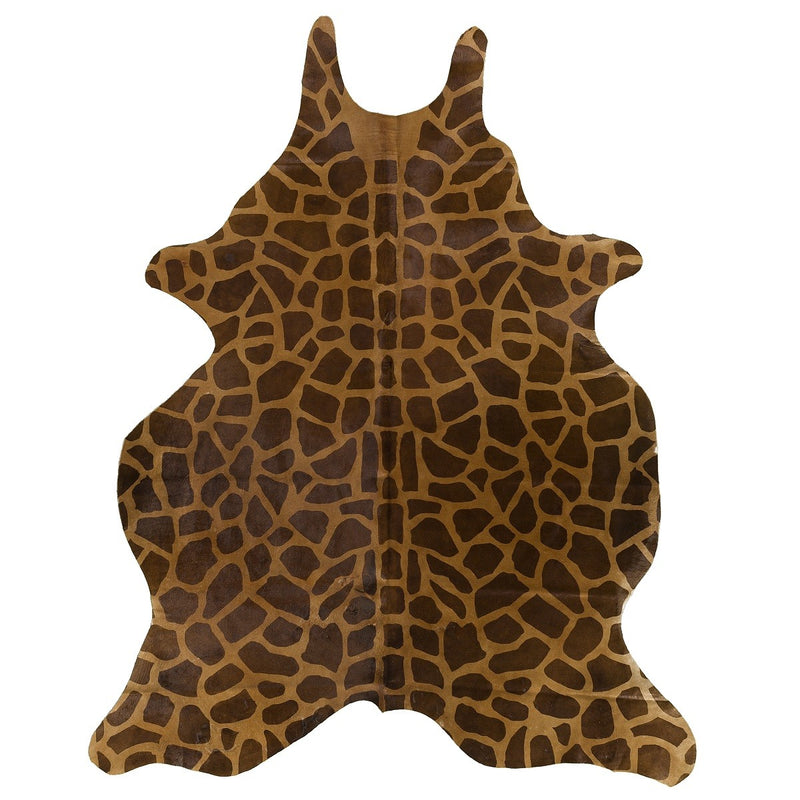 Imperfect Giraffe Print Cowhide Rug